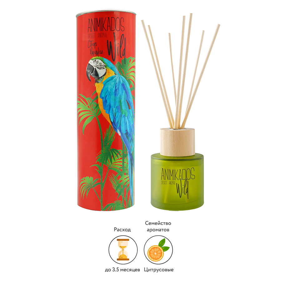 MK100CPAW Диффузор ароматический wild parrot, Цитрусовый, 100 мл Ambientair  - Вид №1