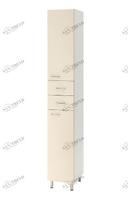 Пенал 35 прав. с корзиной бежевый RUNO 231369