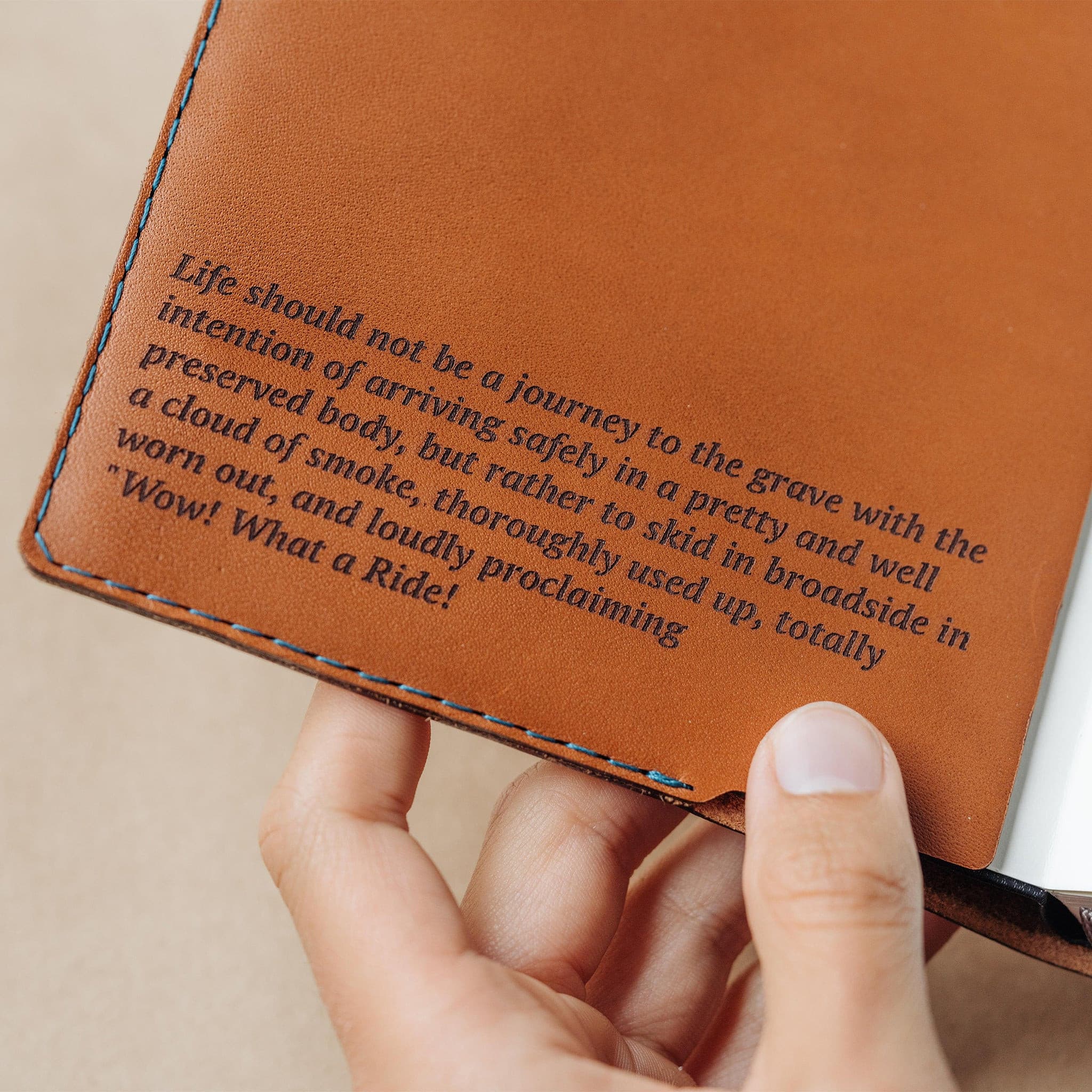 W111CHES Обложка для ноутбука - Каштан - Moleskine Wingback  - Вид №12