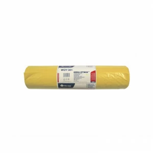 WOY301 Одноразовые мешки для мусора ОПТИМУМ, 70 x 110 см, вместимость 120 л, рулон 50 шт, ЖЕЛТЫЕ, HDPE/LDPE Merida