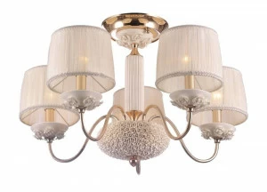 Потолочная люстра Crystal Lux Adagio Pl5 CRYSTAL LUX ДИЗАЙНЕРСКИЕ, ADAGIO 058689 Белый