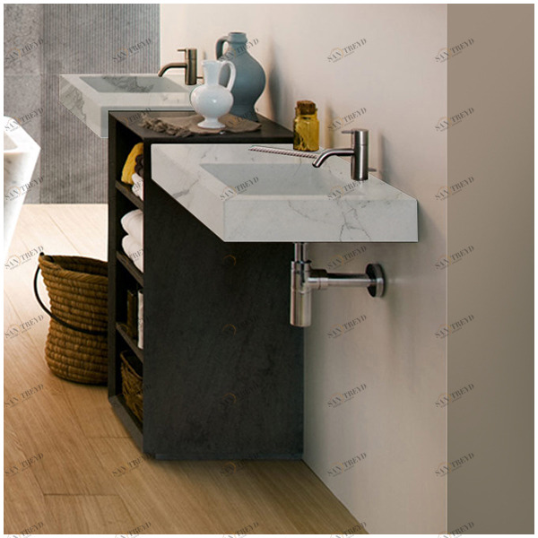 L5811DX Подвесная раковина настенная овальная Neutra Design  белая 