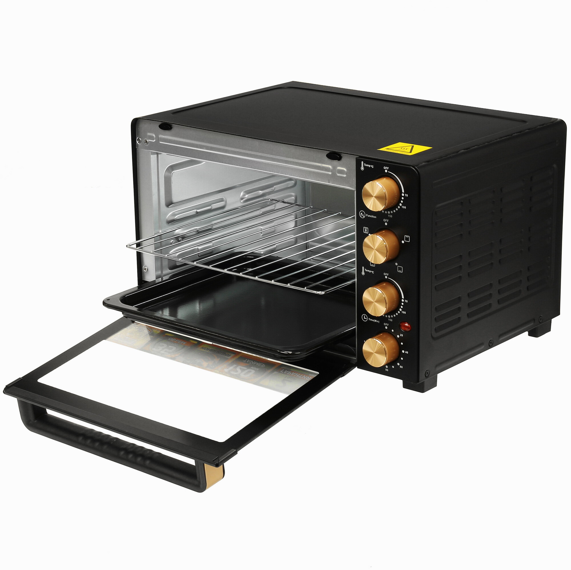 8108438 Мини-печь Kraft KF-MO 3505 KGL черный STDN-0125514 - Вид №4