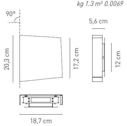 AXOLIGHT Настенный светильник из металла Rythmos sun-id-1451660 - Вид №6