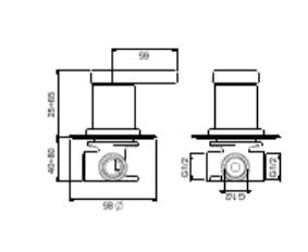 CO880101560 Смеситель для душа , черный Webert Coral - Вид №1