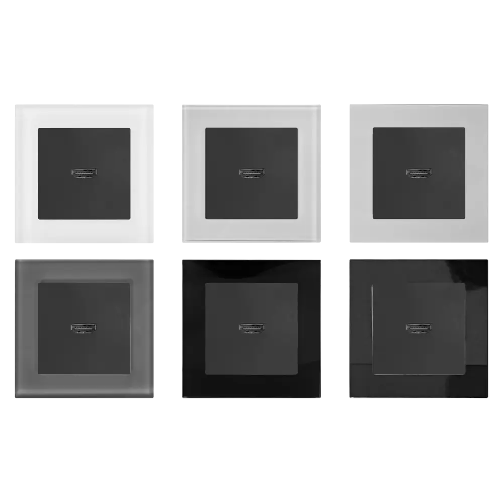 Розетка HDMI встраиваемая Werkel, цвет черный Встраиваемые механизмы STLM-2125979 - Вид №1