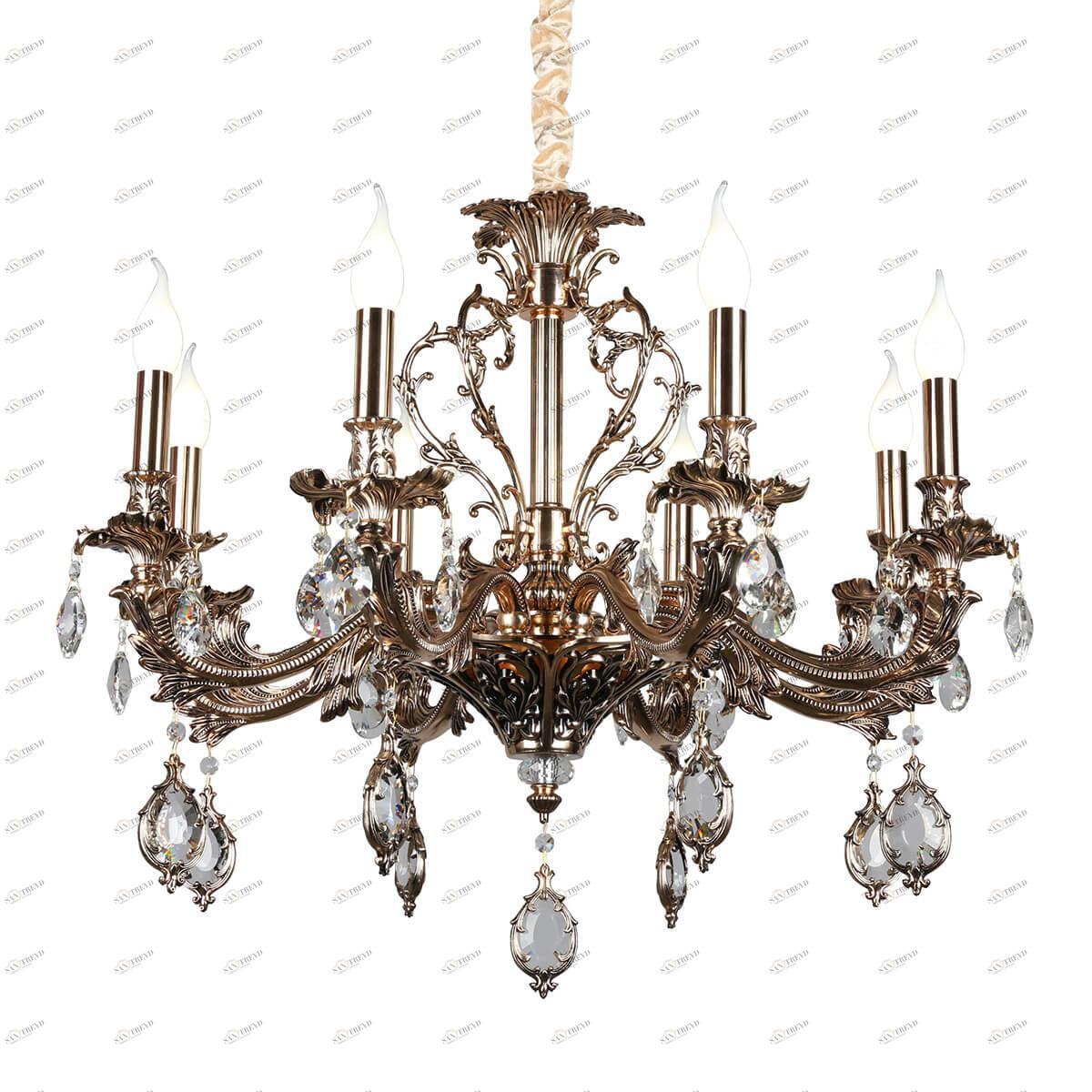 Подвесная люстра Omnilux Senis OML-74703-08 OMNILUX ДИЗАЙНЕРСКИЕ, SENIS GOLD 187198 Золотой 