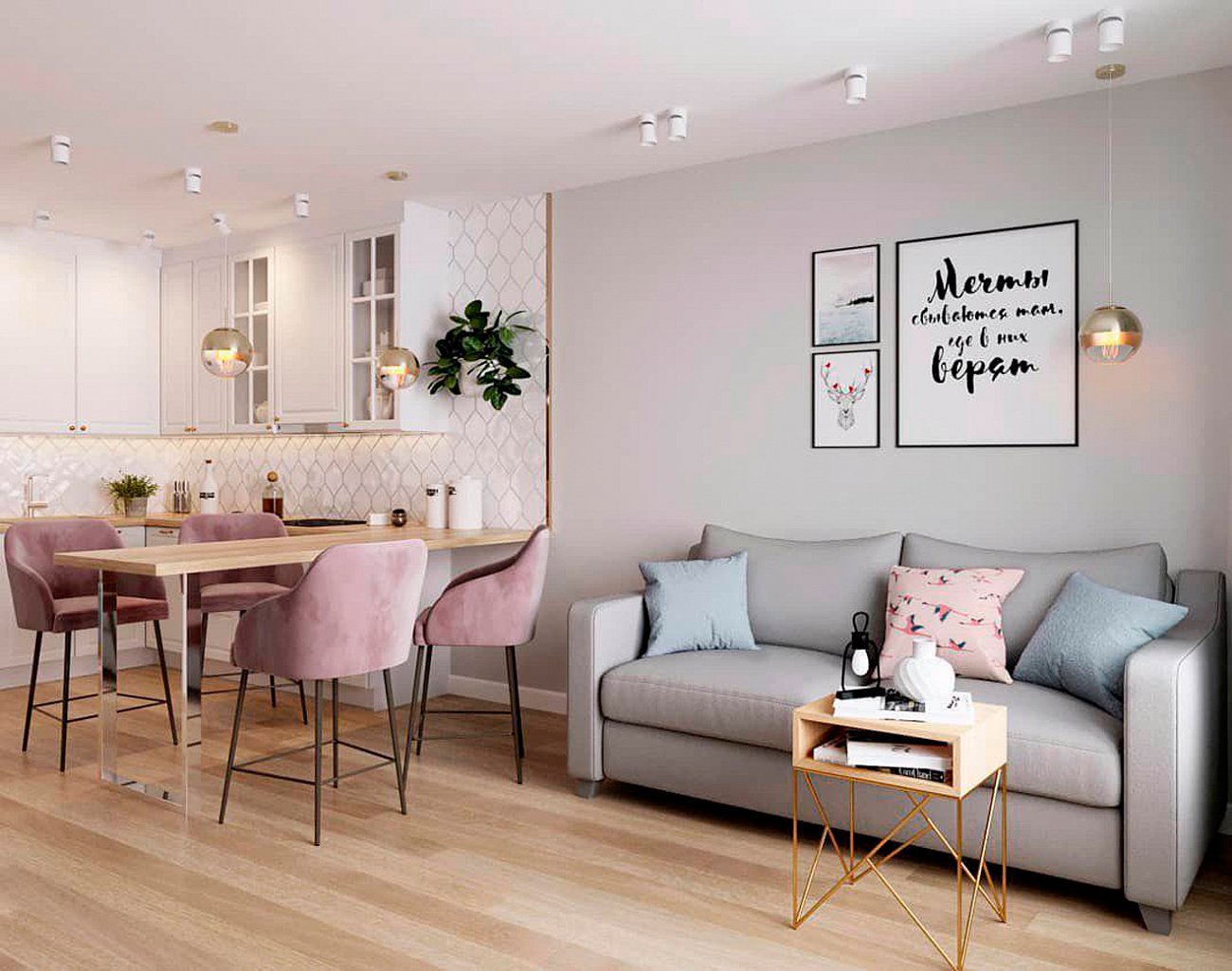 Тумбочка прикроватная для спальни черная Prince silver INTELLIGENT DESIGN  261067 Черный  - Вид №1