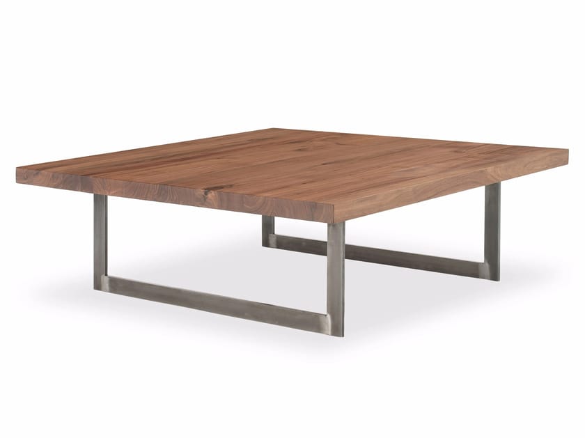 Журнальный столик из массива дерева с железной основой Riva 1920 IRONY ARCH-00037628