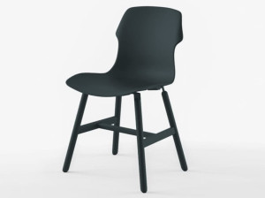 Стул из полипропилена с металлическими ножками