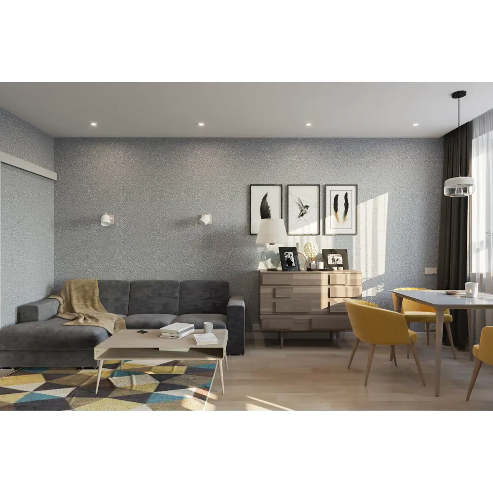 SILK PLASTER Absolute - жидкие обои серые с мерцающим эффектом 82736047 STLM-0035074 - Вид №3