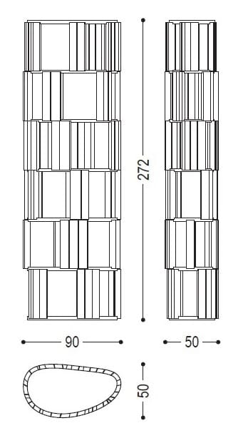Книжный шкаф из дерева briccola Riva 1920 IL BRICCOLONE ARCH-00030193 - Вид №4