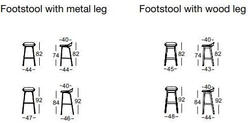 Rolf Benz Табурет деревянный с подставкой для ног Rolf benz 650 sun-id-1421853 - Вид №1