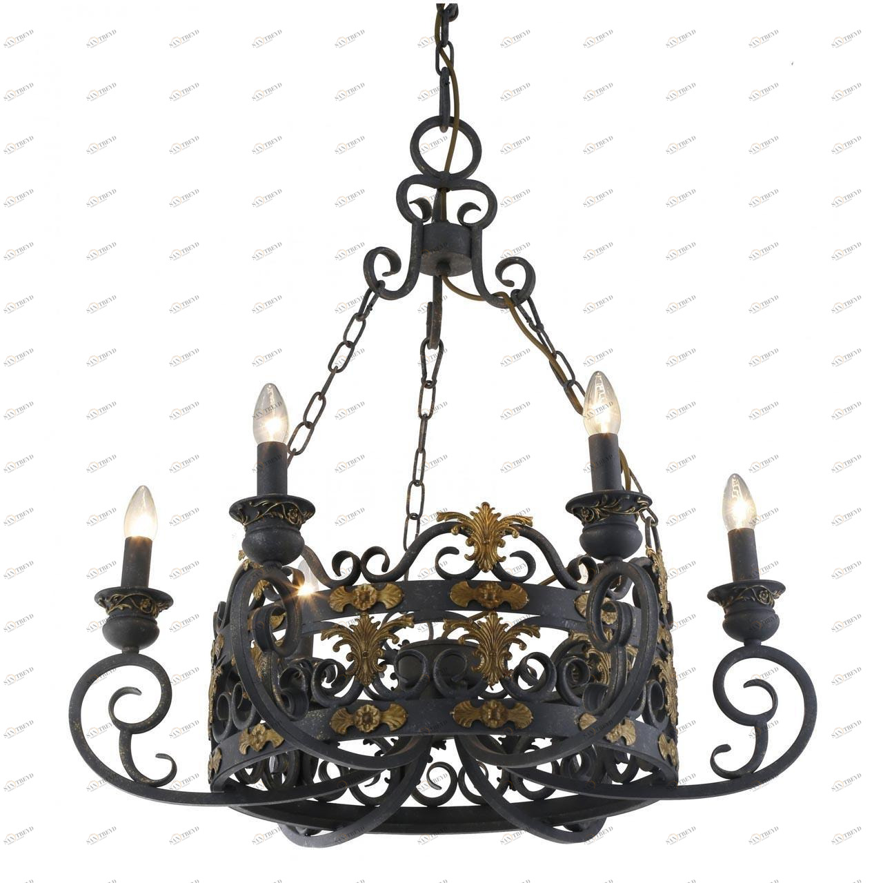 Подвесная люстра Divinare 8852/22 SP-6 DIVINARE ДИЗАЙНЕРСКИЕ 187696 Черный 