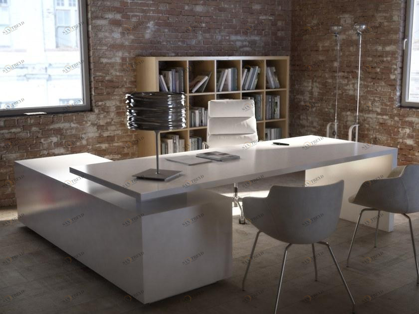 Elitable Стол из лакированного дерева со встроенной полкой Star sun-id-1468959