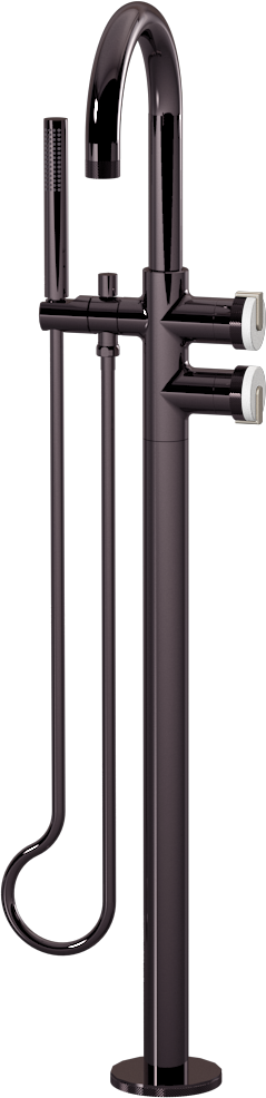 E-11554-R1WT-L1BNi-OX Смеситель напольный отдельностоящий (внешняя часть) GRAFF MOD+