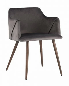 Стул со спинкой серый "Монарх" STOOL GROUP ДИЗАЙНЕРСКИЕ, ИНТЕРЬЕРНЫЕ 00-3946185 Серый