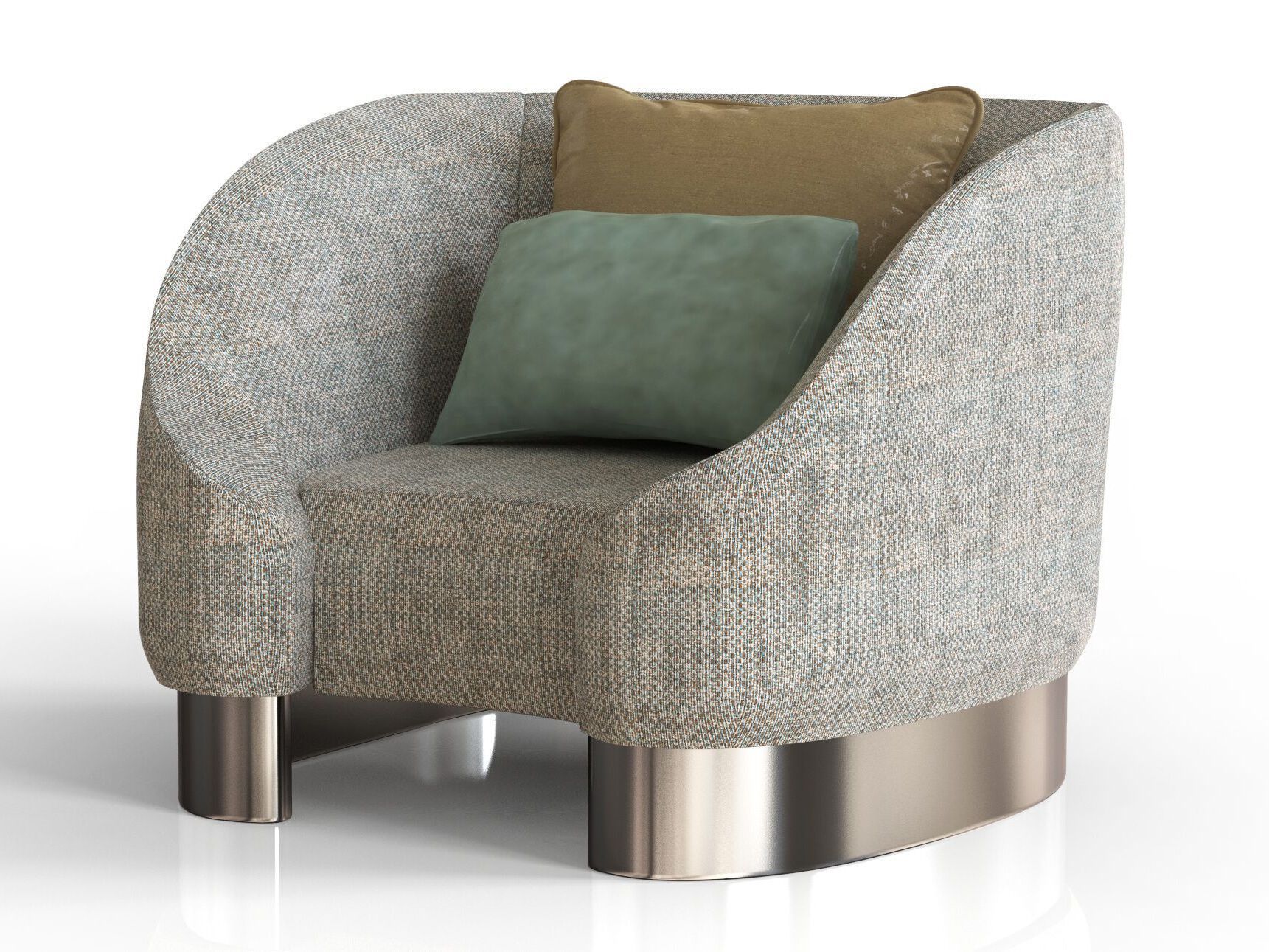 Тканевое кресло с подлокотниками Bizzotto Italia Symphony-Infinity ARCH-00120233