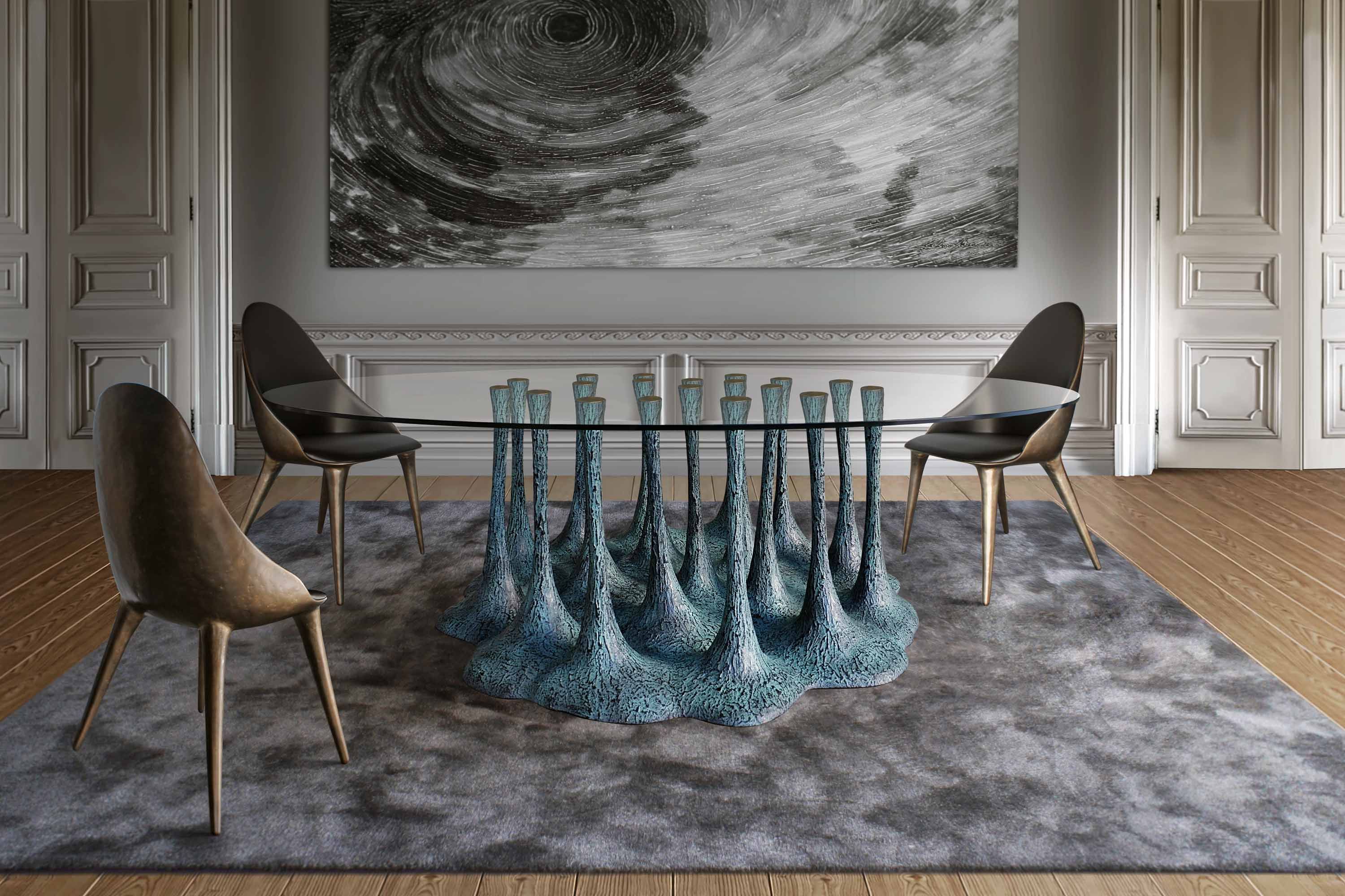 Круглый стол из стекловолокна KARPA AMAZONIA K2008A ARCH-00130086 - Вид №2