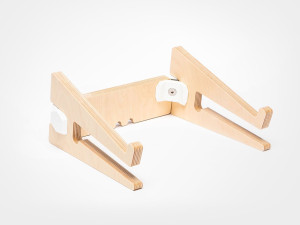 Настольная подставка для процессора и ноутбука из березы