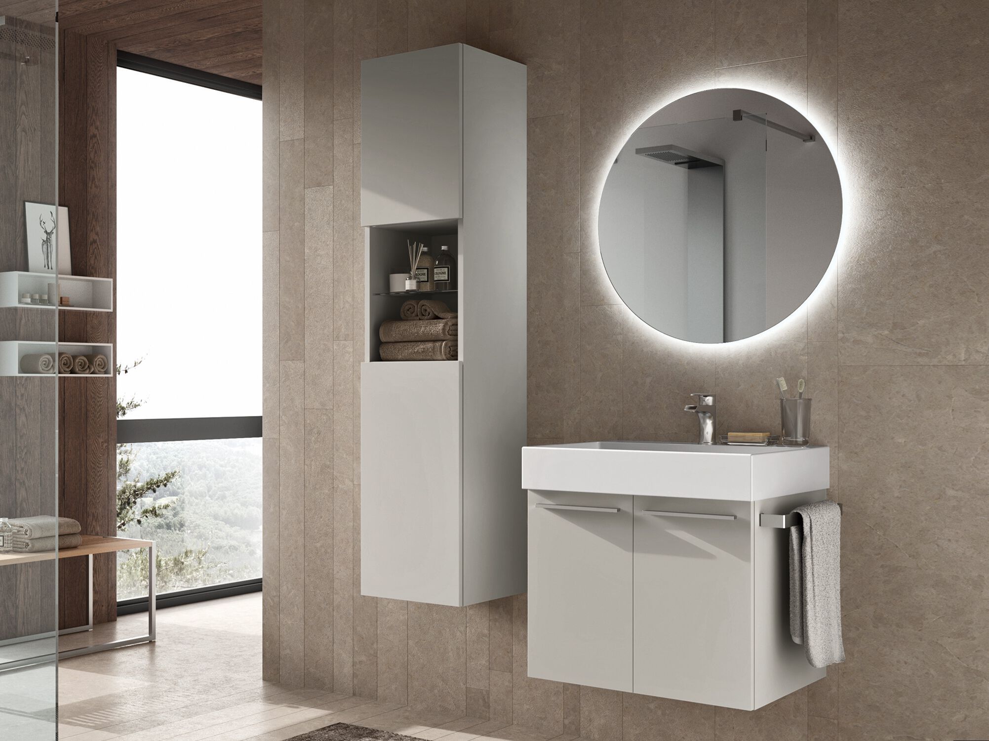 Подвесной умывальник с дверцами Gruppo Geromin Doge ARCH-00089585