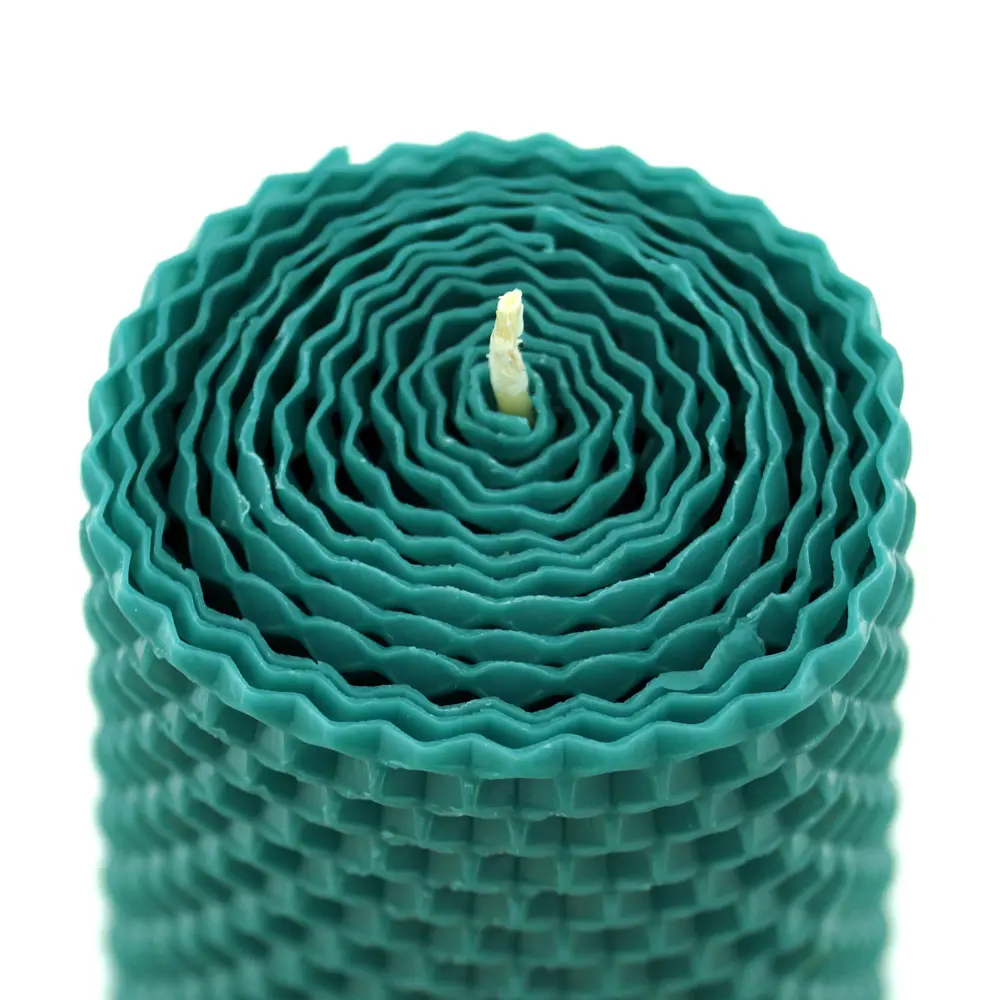 Свеча вощинная цилиндр бирюза 5x26 см EVIS STLM-2054469 - Вид №1