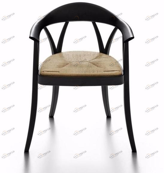 DE PADOVA Стул из массива дерева с веревочным сиденьем sun-id-1404056