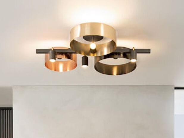 Окрашенный металлический настенный / потолочный светильник RIFLESSI Led Loop ARCH-00024261 - Вид №1