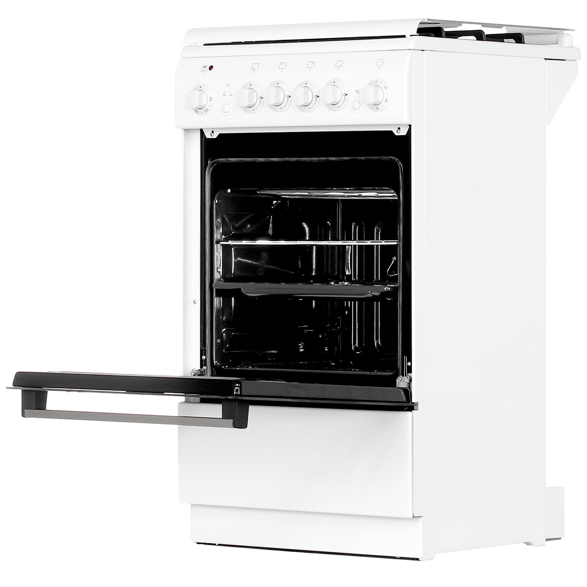 4813180 Комбинированная плита De Luxe 5040.42гэ (кр) ЧР-030 белый STDN-0105515 - Вид №4