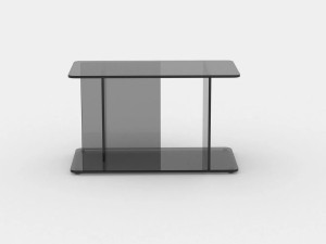 Прямоугольный журнальный столик из закаленного стекла