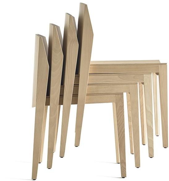 Capdell Деревянный стул со встроенной подушкой Isa 142p - Вид №3