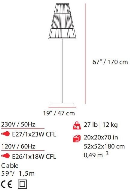 UTU Soulful Lighting Торшер из железа Up Santreyd sun-id-1346850 - Вид №8