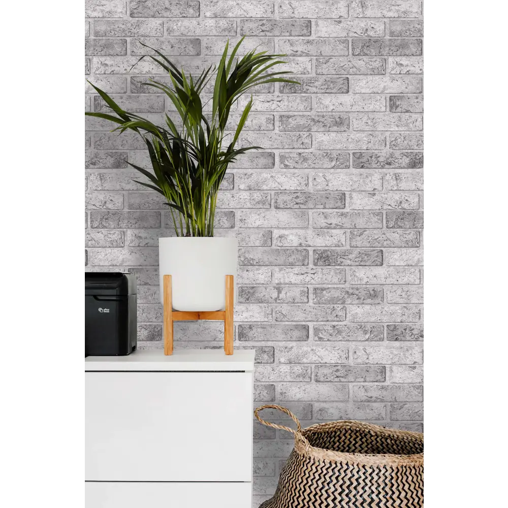 GRACE 3D-панель ПВХ Кирпич серый для стен и интерьера 81968444 STLM-0016025 - Вид №2