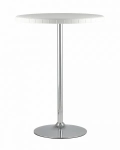 Стол барный круглый белый D 80 см "Кейт" STOOL GROUP  00-3958665 Белый;хром