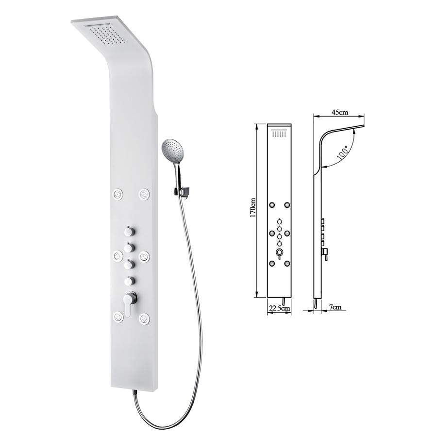 Душевая панель Alvaro Banos Valencia V2 Blanco Santreyd  - Вид №1