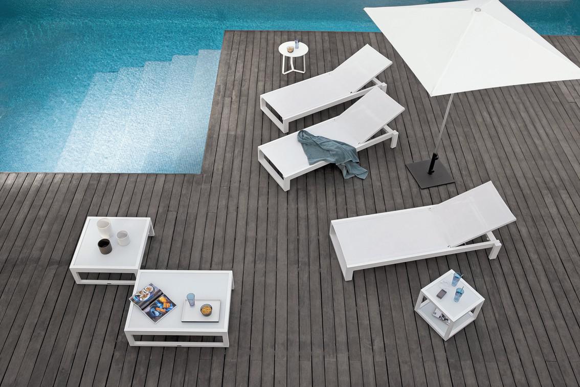 MNST690 Лежак белый f8 текстиль белый Manutti Fuse - Вид №7