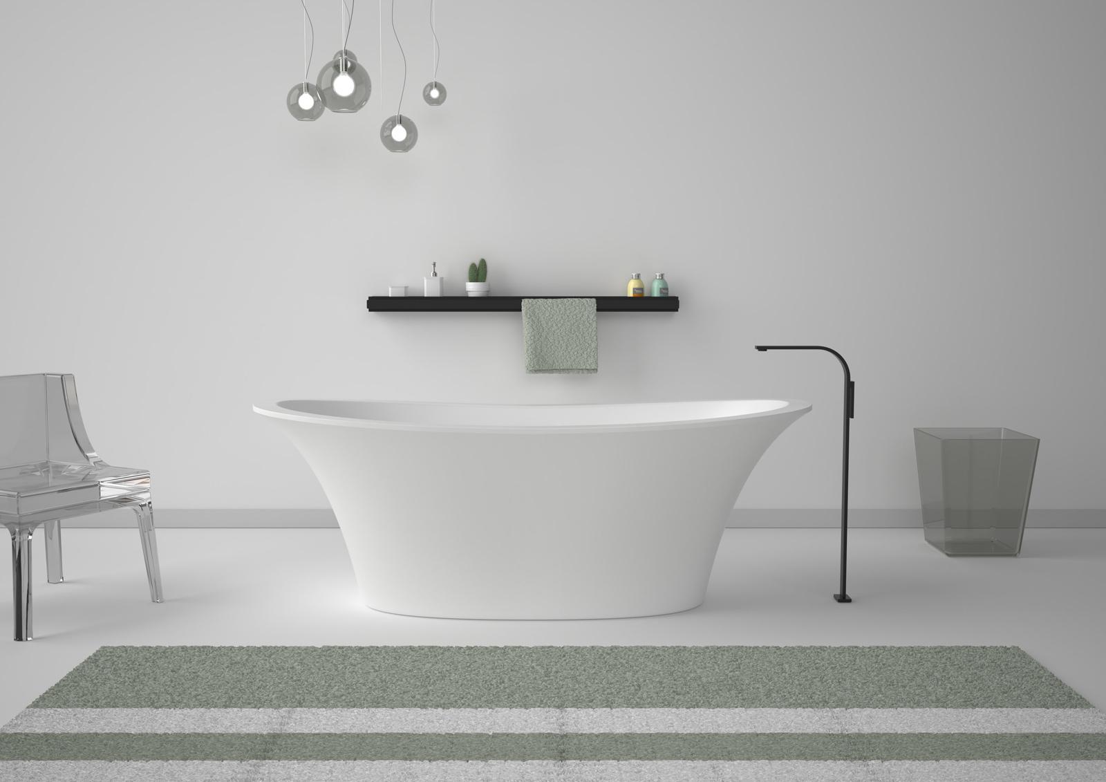 VAFL1 Акриловая ванна отдельностоящая GSG CERAMIC Flut - Вид №1