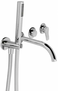 ABOUTWATER Настенный комплект для ванны с ручным душем на 4 отверстия Al/23