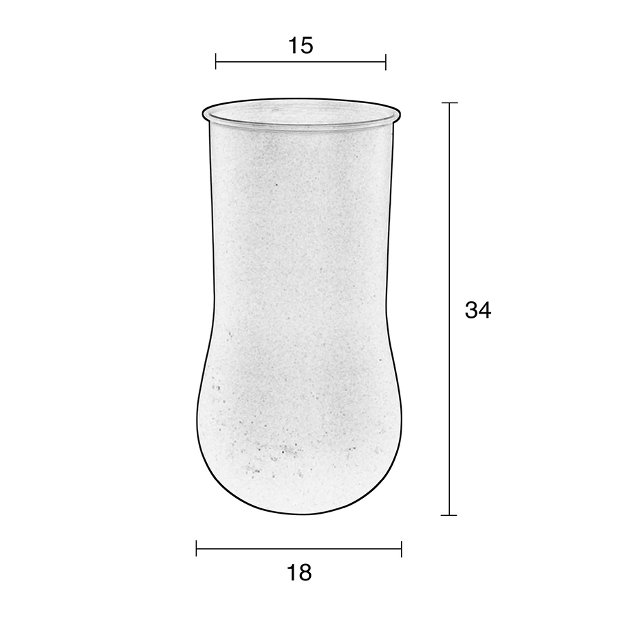 Ваза Blob большая черная Zuiver 8200016 - Вид №4