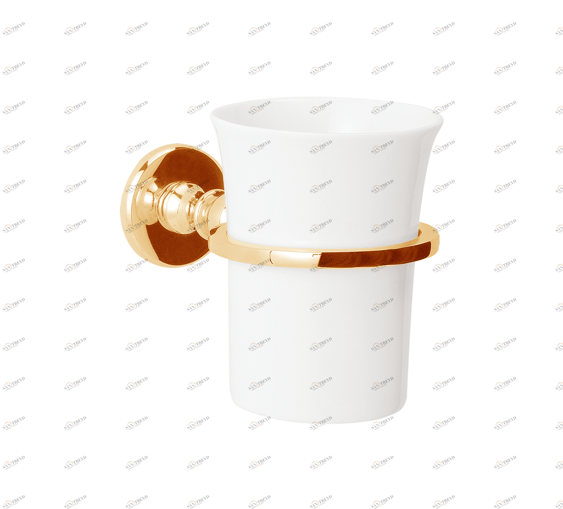 Gentry Home Керамический держатель стакана Queen Темное золото GH100820