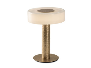 Светодиодная настольная лампа из металла и стекла