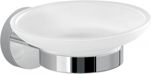 2311(13) Gedy G-Eros, настенная стеклянная мыльница, цвет хром