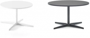 Viccarbe Низкий круглый журнальный столик с подставкой 3 звезды Eli