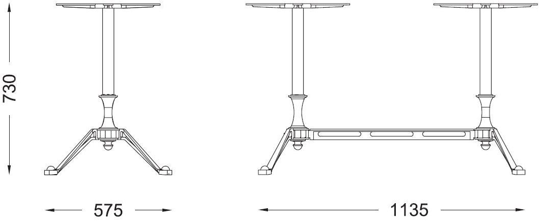 Modus Основание для чугунных столов  Tv2719.001s  - Вид №2