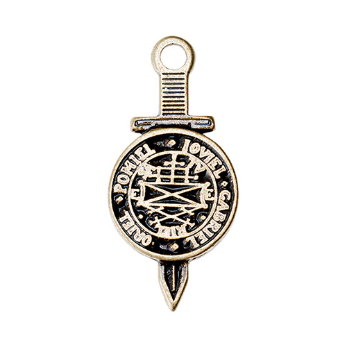 09062 Амулет защитный №1, латунь "Божественный меч со щитом Тетраморф" Giftman 