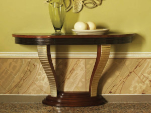 Деревянная консоль полумесяца