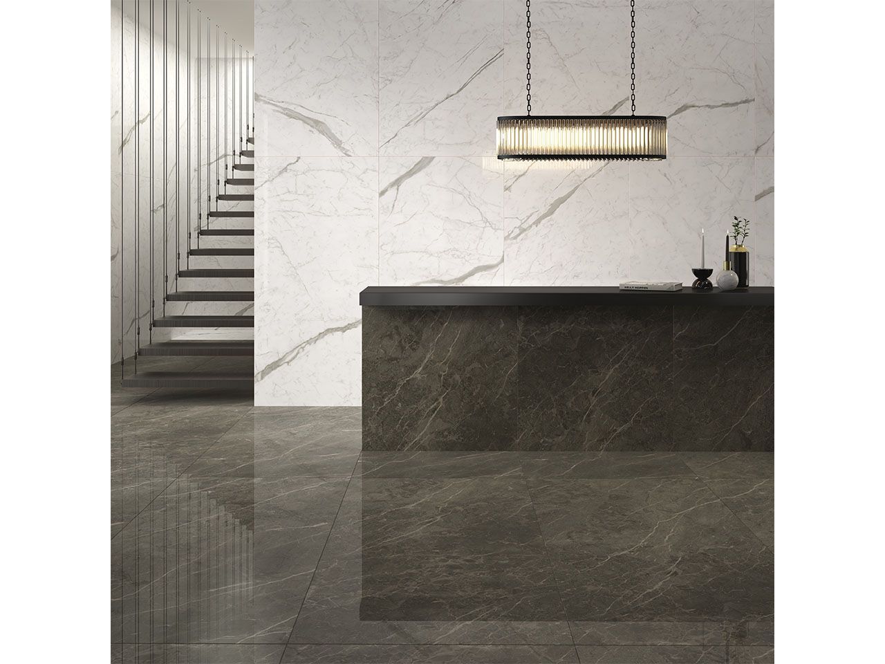 Пол / керамогранит с мраморным эффектом Kaleseramik плиты ARCH-00065407 - Вид №3