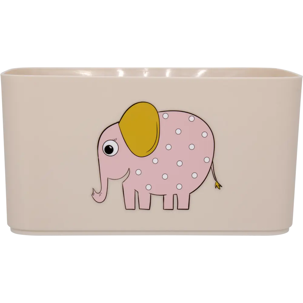 Корзина Honey Animals Слон 22.7x15.7x12.1 см 2.4 л полипропилен цвет пудра 83306948 STLM-2007575 Santreyd - Вид №3
