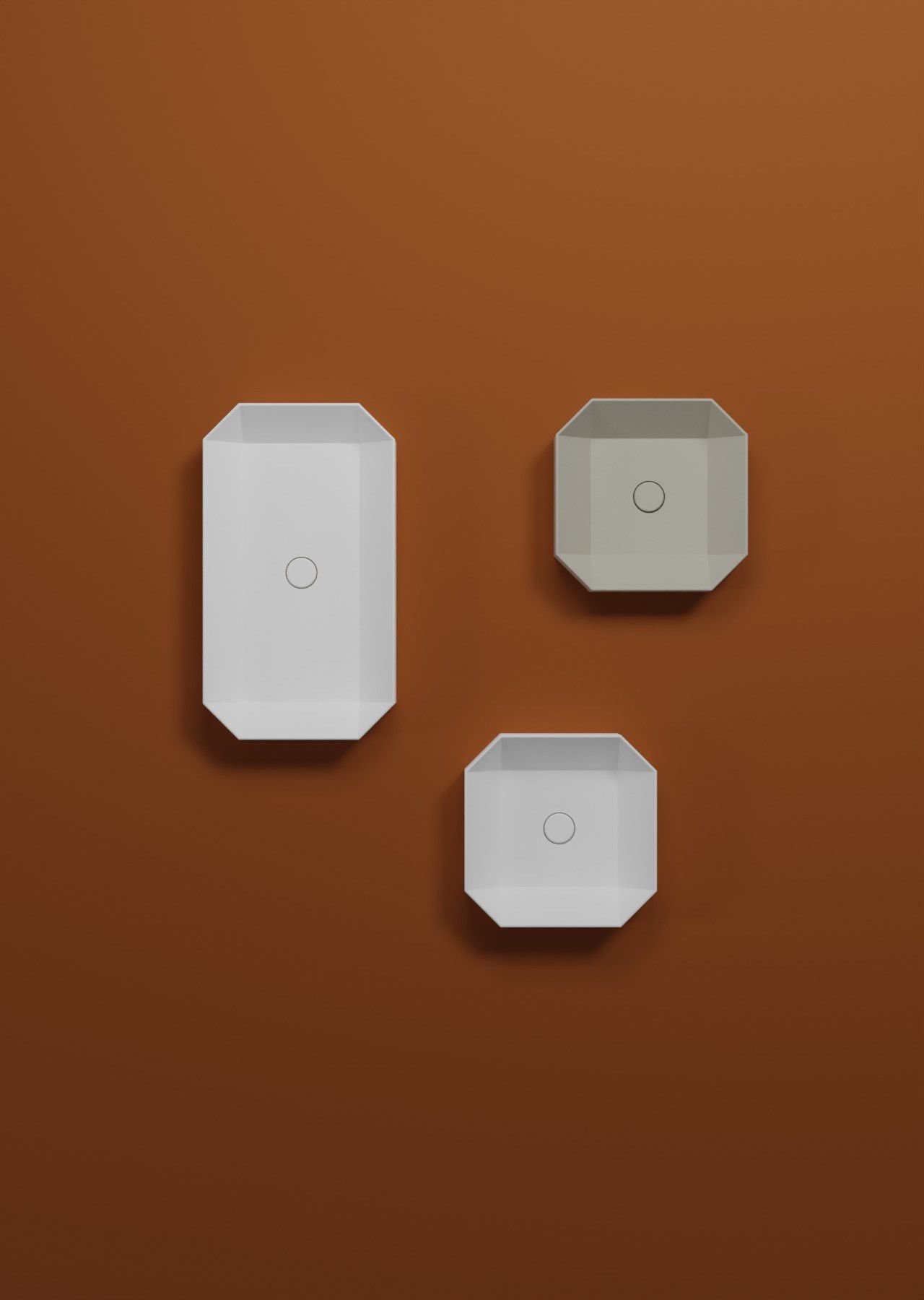 Прямоугольная раковина Livingtec® на колонне Ex.T оригами ARCH-00097206 - Вид №2