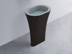 AMLA65-BR+AMPILO-PL+AMCOLO-LV Раковина Amedeo Ovale отдельностоящая cielo Enjoy + Amedeo